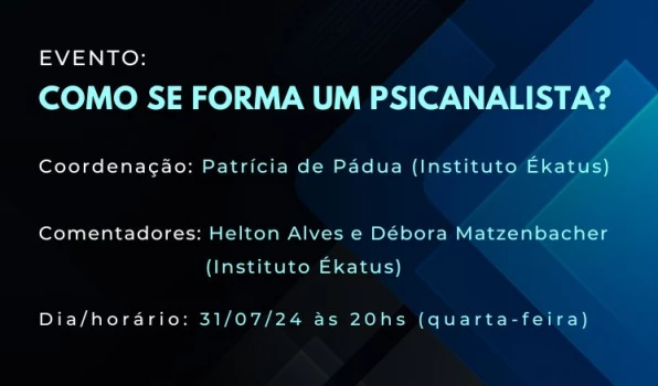 COMO_SE_FORMA3_CAPA Evento: Mistérios da Carne - Trauma e Sexualidade com Pedro Castro - 19/04/2023 às 20:00hs