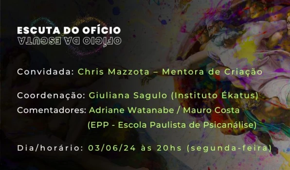 06A-JUNHO-CHRIS MAZZOTA _CAPA3 Evento: Colóquio - A Odisseia de uma Análise - com M﻿arcelo Tápia - 13/04 das 09h às 12h